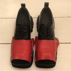 TRENDY SQUARE- TOE DERBY SHOES SIZE 10 MENS BRAND NEW